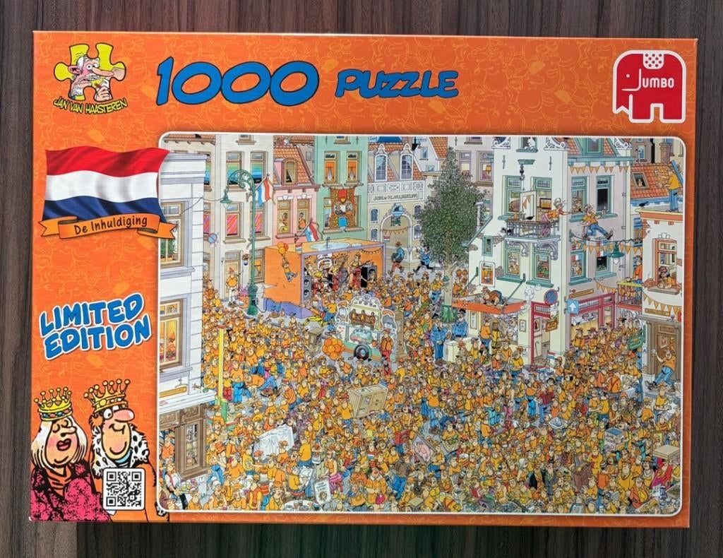 Jan van Haasteren - De Inhuldiging - 1000 stukjes, Ophalen of Verzenden, 500 t/m 1500 stukjes, Zo goed als nieuw