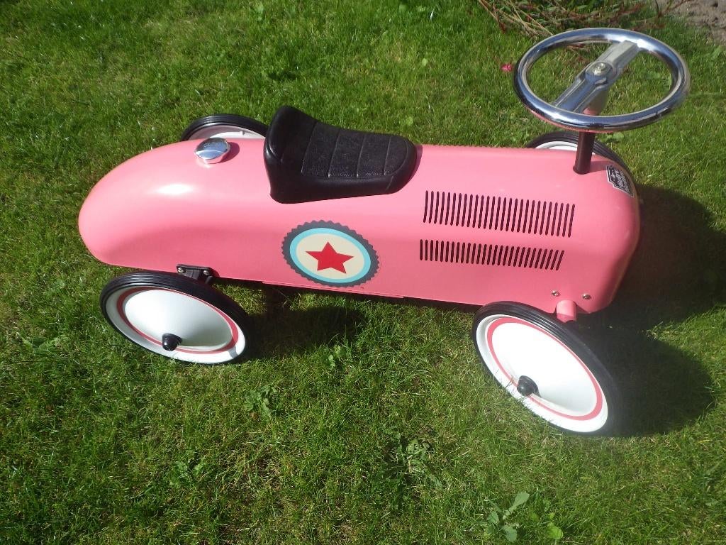 Retro roller Oldtimer retro pink loopauto, Kinderen en Baby's, Speelgoed | Buiten | Voertuigen en Loopfietsen, Ophalen of Verzenden