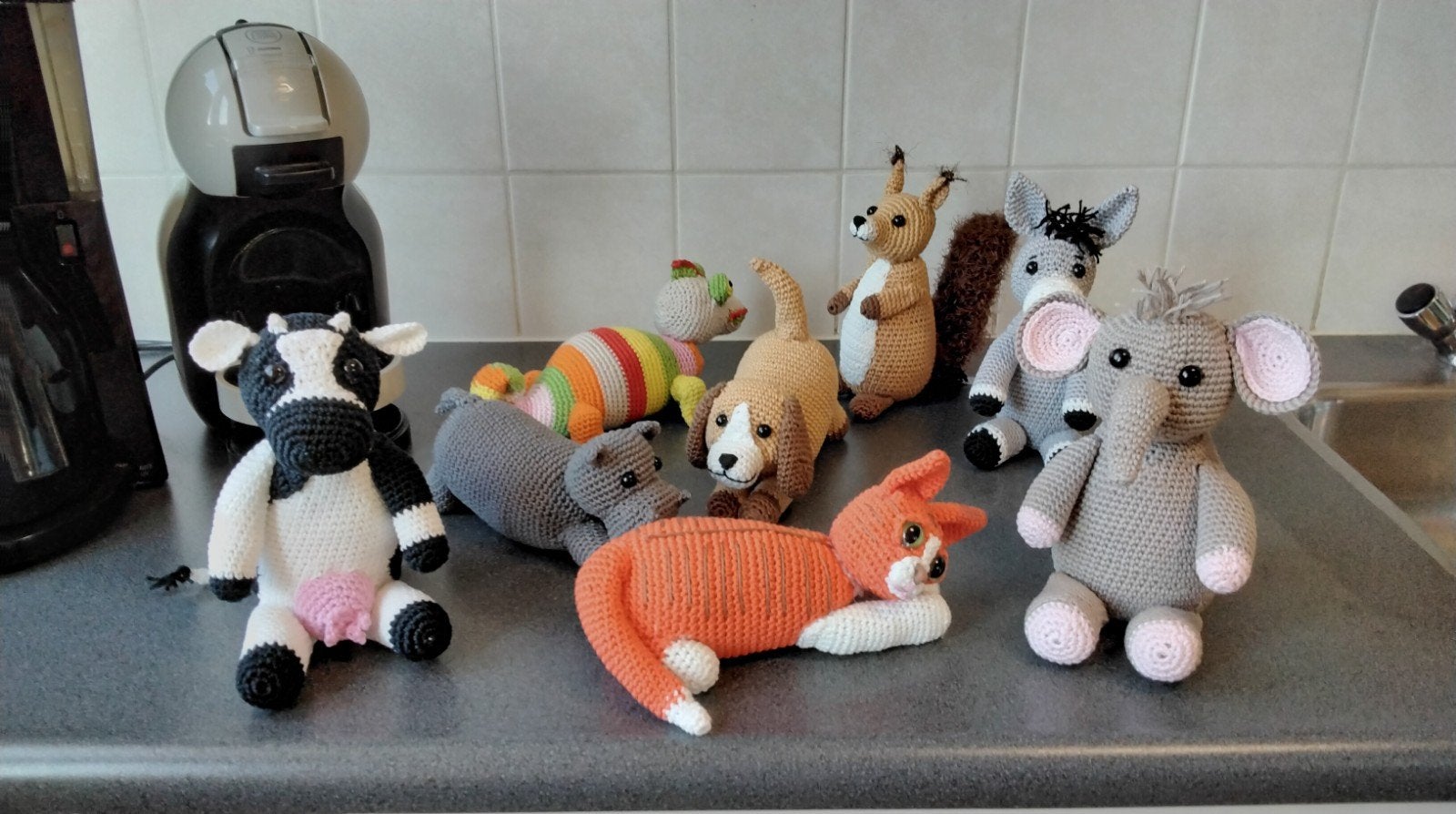 gehaakte knuffels  deurstopper, Ophalen of Verzenden, Nieuw, Haken, Overige typen