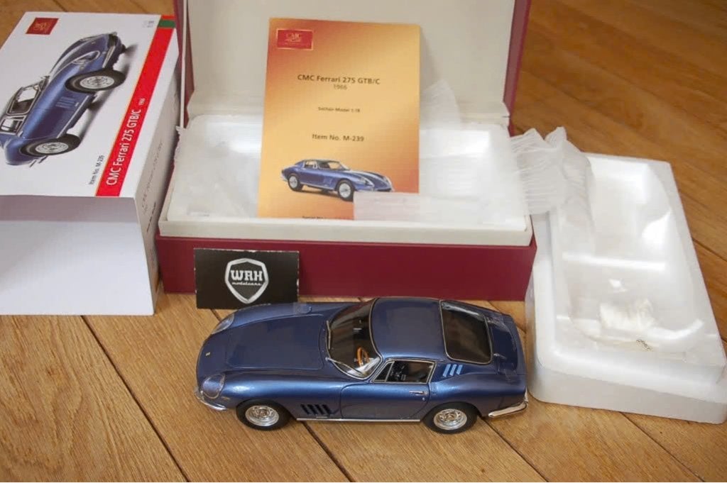 1:18 FERRARI 275 GTB california blue CMC M-239 in box WRH, Hobby en Vrije tijd, Modelauto's | 1:18, Verzenden, Zo goed als nieuw