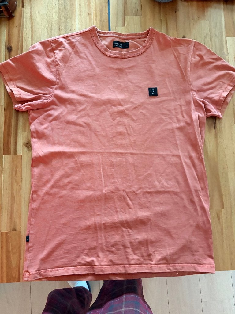 Butcher of Blue heavyweight T-shirt zalmroze – maat M, Kleding | Heren, Butcher of Blue, Maat 48/50 (M), Ophalen of Verzenden