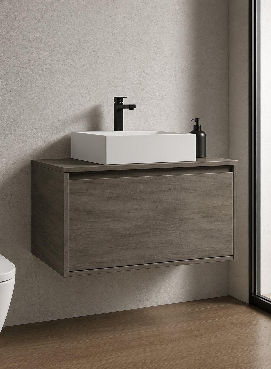 Badkamermeubel 90 cm - evt in complete set, Huis en Inrichting, Badkamer | Badkamermeubels, Ophalen, 50 tot 100 cm, Zo goed als nieuw