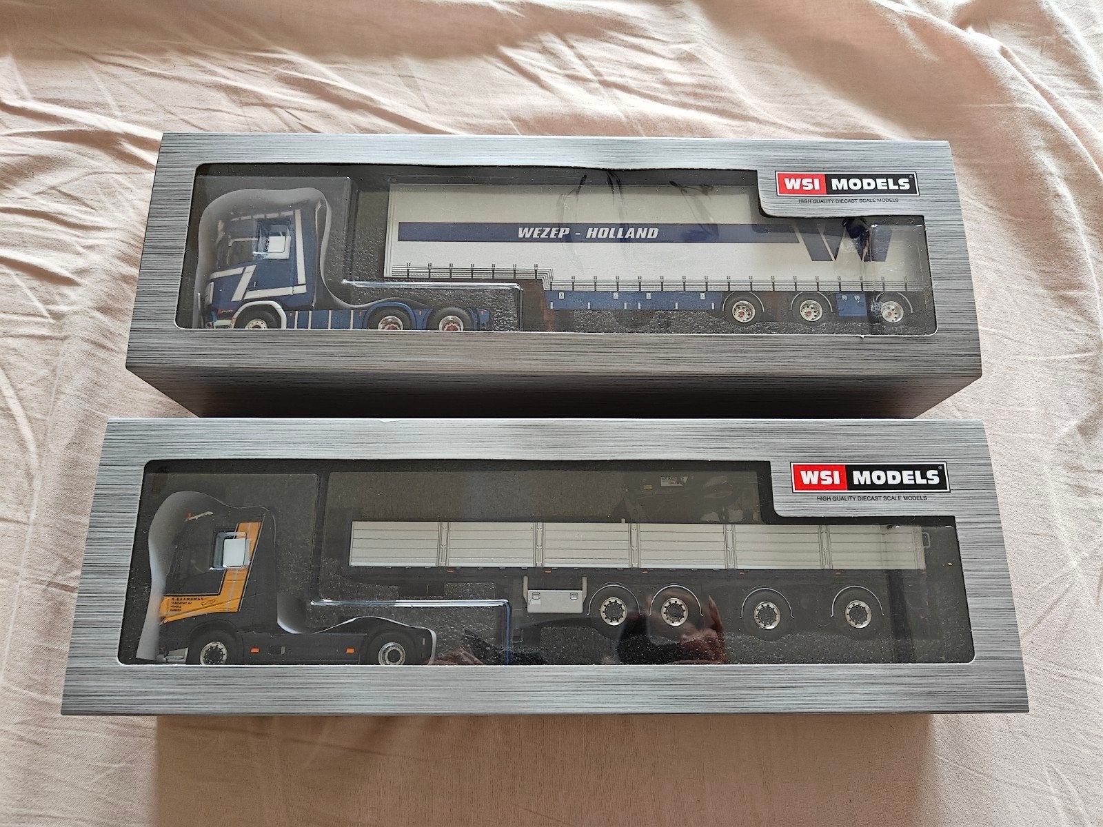 WSI 1:50 Scania S650 M.Wolf & Volvo FH4 Anton Raamsman, Hobby en Vrije tijd, Ophalen of Verzenden, Nieuw, Bus of Vrachtwagen, Wsi