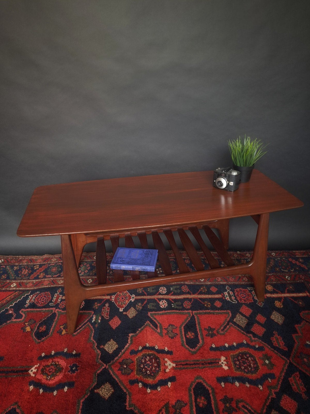 Vintage Midcentury Retro Design Teakhouten Salontafel, Ophalen of Verzenden