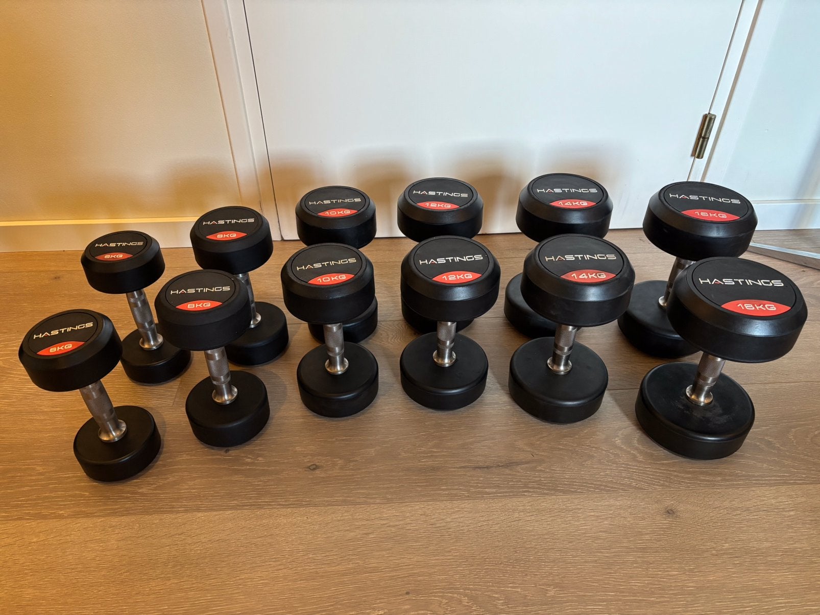 Professionele Hastings Dumbbells - diverse gewichten., Ophalen, Zo goed als nieuw, Dumbbell