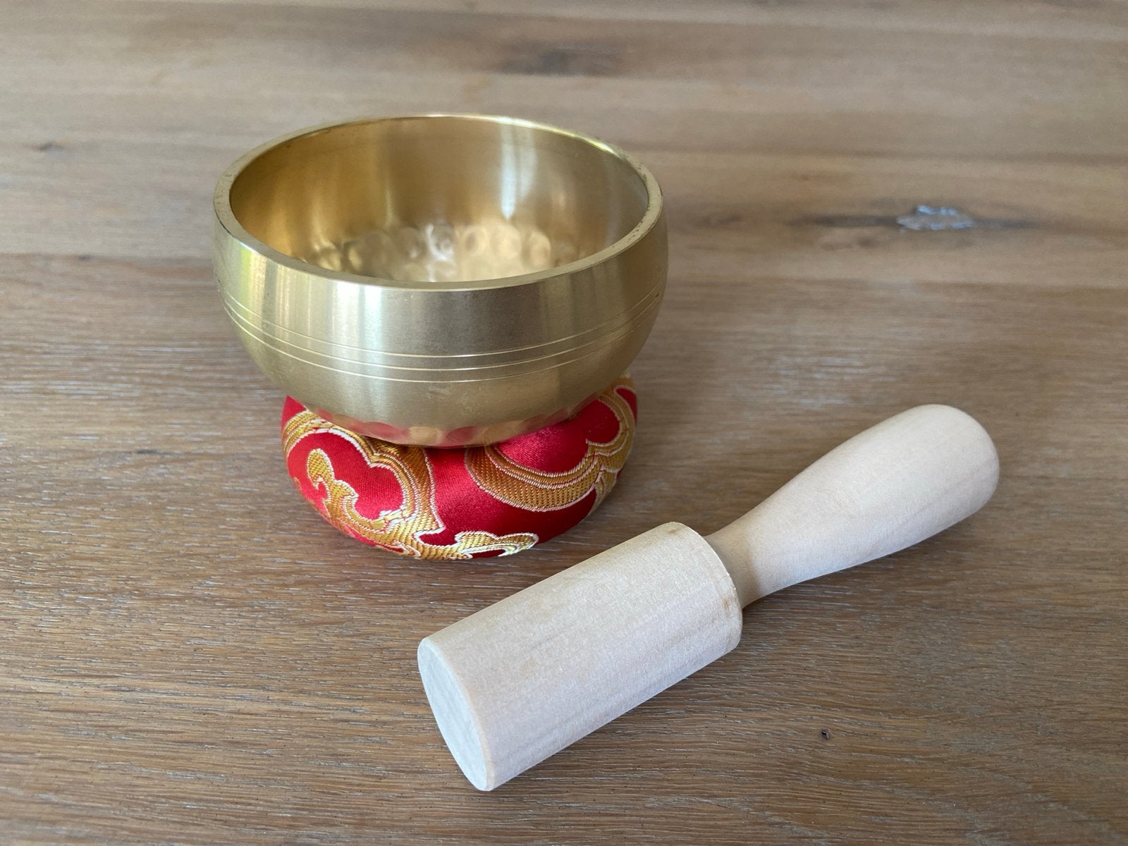Klankschaal set met kussen en klopper - 8 cm, Ophalen of Verzenden, Nieuw