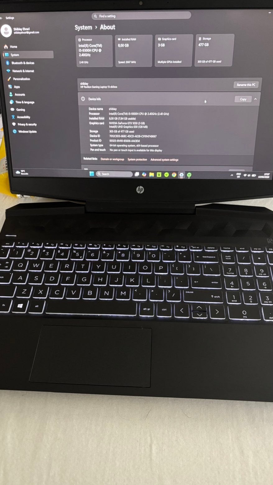 HP Pavilion Gaming Laptop | i5 GTX 1050 |8GB RAM | 512GB SSD, Computers en Software, 2 tot 3 Ghz, 15 inch, Ophalen of Verzenden