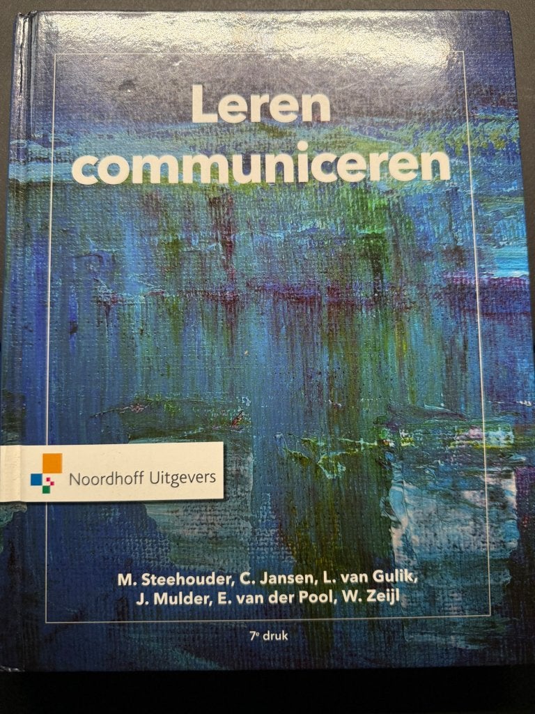 Leren communiceren, Ophalen of Verzenden, Alpha, Zo goed als nieuw, HBO