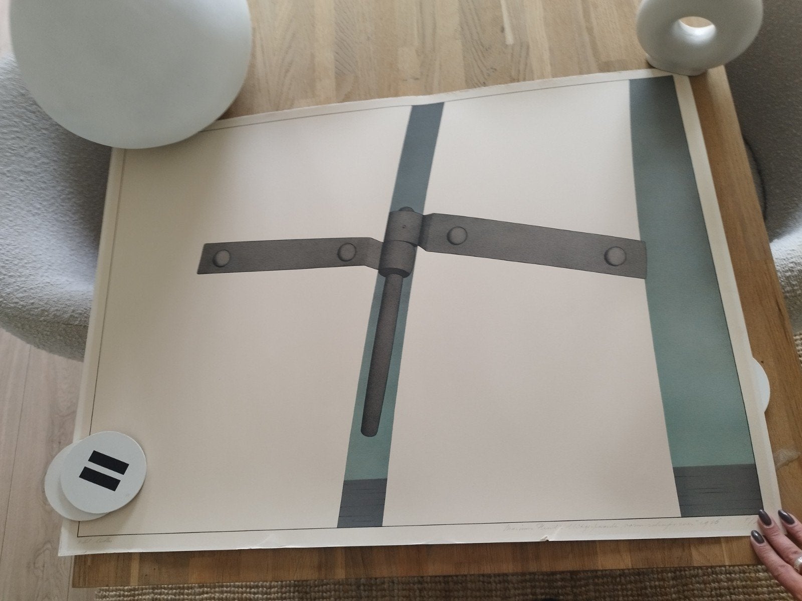 Rob Scholte - Litho 'Scharnier' - Gesigneerd en Genummerd, Antiek en Kunst, Ophalen of Verzenden