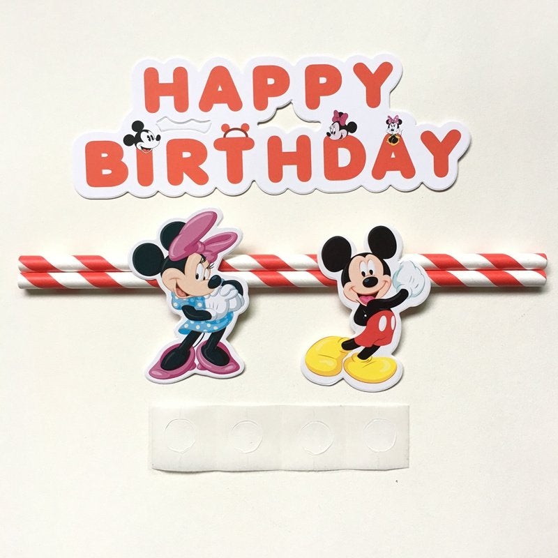 Diverse MICKEY + MINI MOUSE Taartdecoraties vanaf € 5,50, Verzenden, Nieuw, Taarten of Cupcakes, Versiering