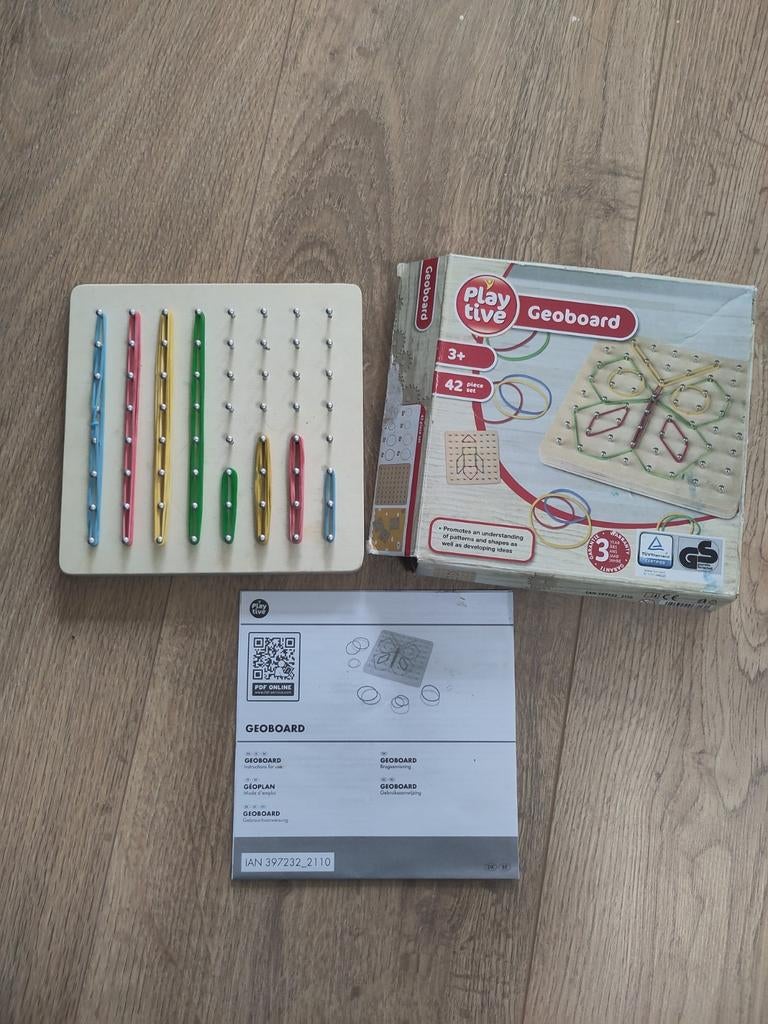 Playtive Geoboard 3+ compleet, Kinderen en Baby's, Speelgoed | Educatief en Creatief, Ophalen