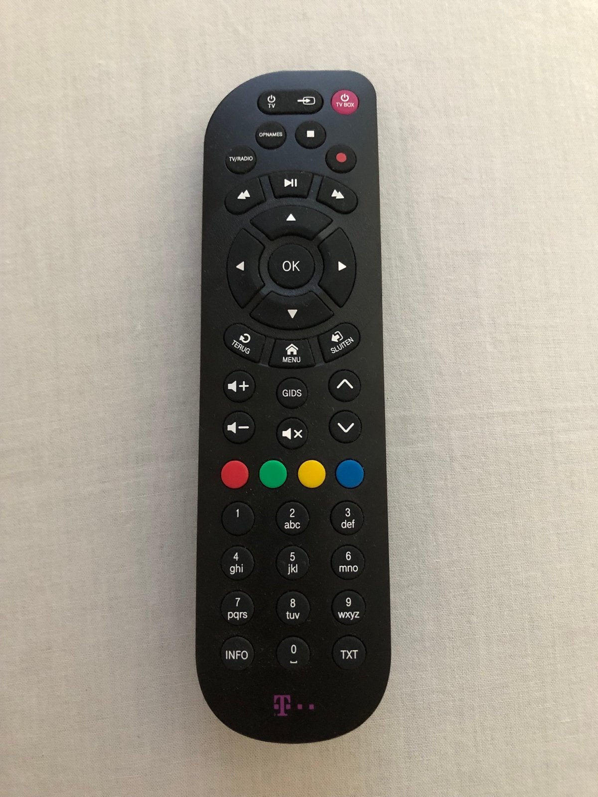 T-Mobile TV Box Afstandsbediening, Ophalen of Verzenden, Gebruikt, Origineel, Tv