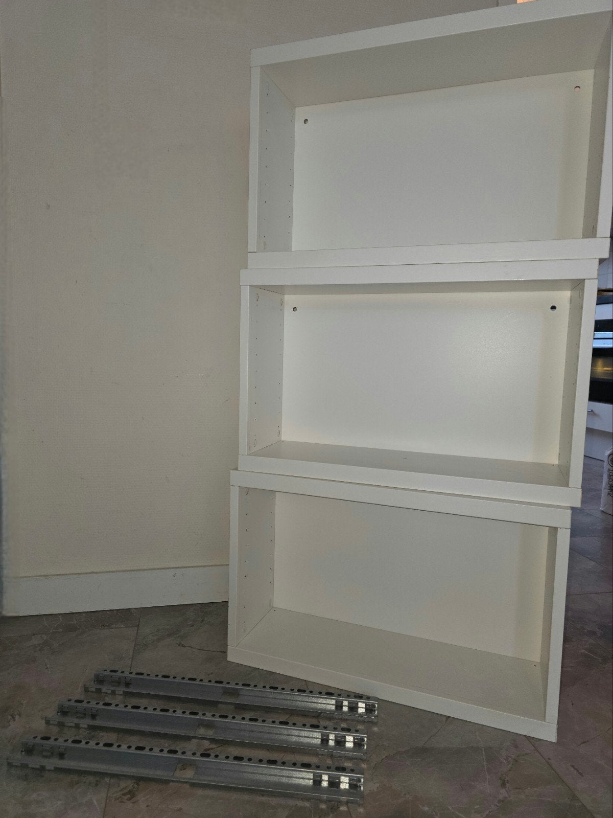 3x IKEA Besta basiselement wit (60x20x38 cm)– Kast / Wandkas, Huis en Inrichting, Kasten | Wandmeubels, Ophalen, Gebruikt, Minder dan 150 cm
