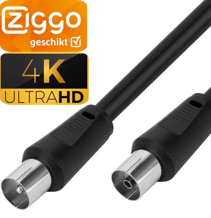 Coax Kabel 150 cm (met Gratis Verzending), Verzenden, Nieuw, Minder dan 2 meter, Coaxiale kabel