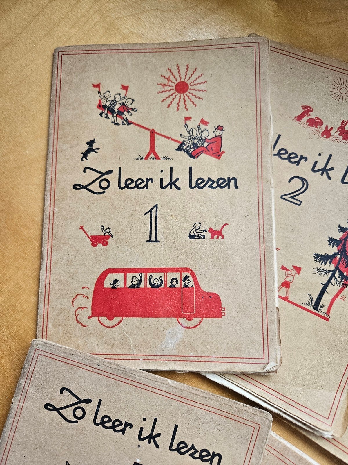 Zo leer ik lezen - Jan van Breda -  set, Antiek en Kunst, Ophalen of Verzenden, Jan van Breda