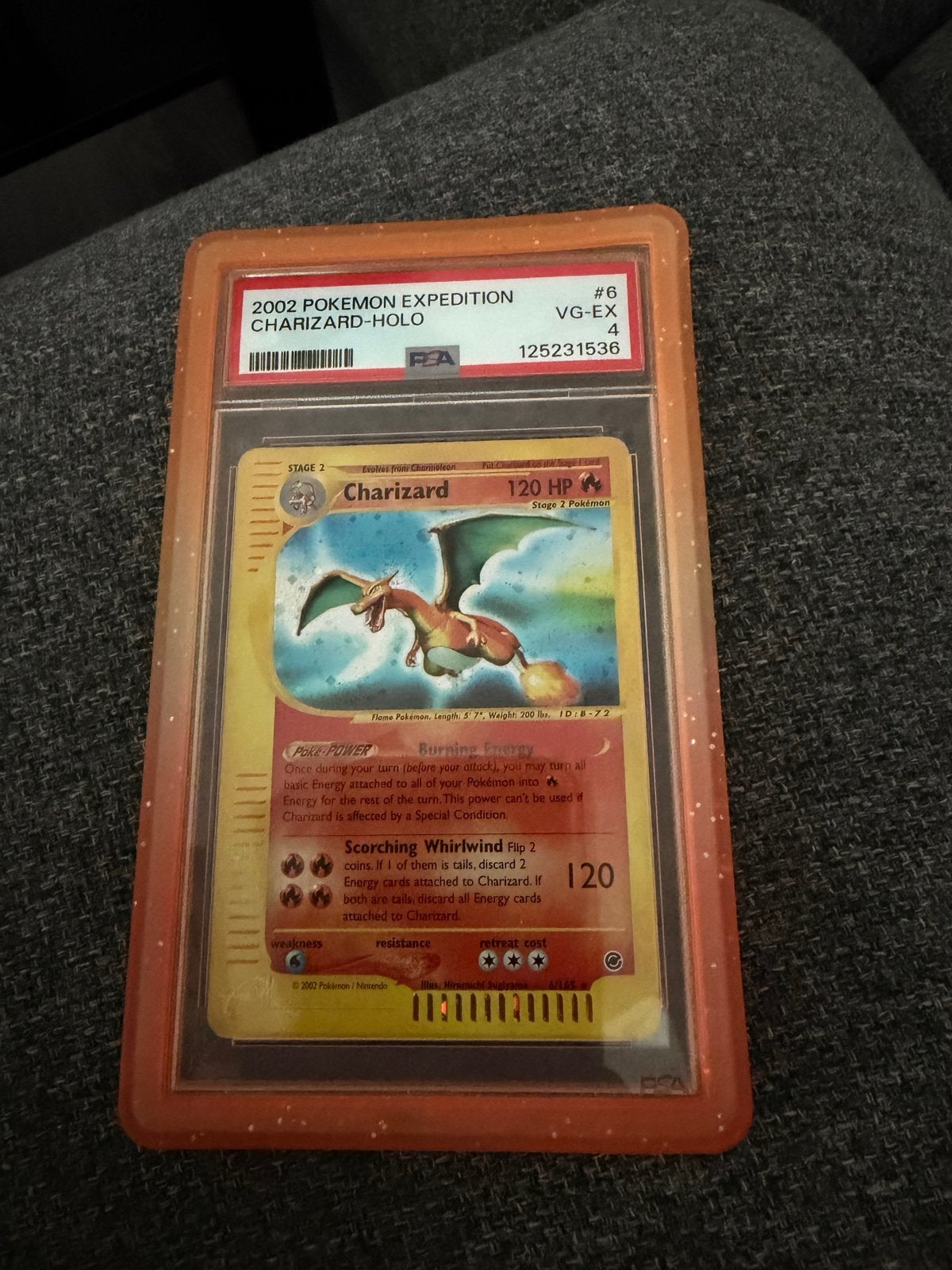 2002 Pokémon Expedition Charizard Holo PSA 4, Ophalen of Verzenden, Nieuw, Losse kaart, Foil