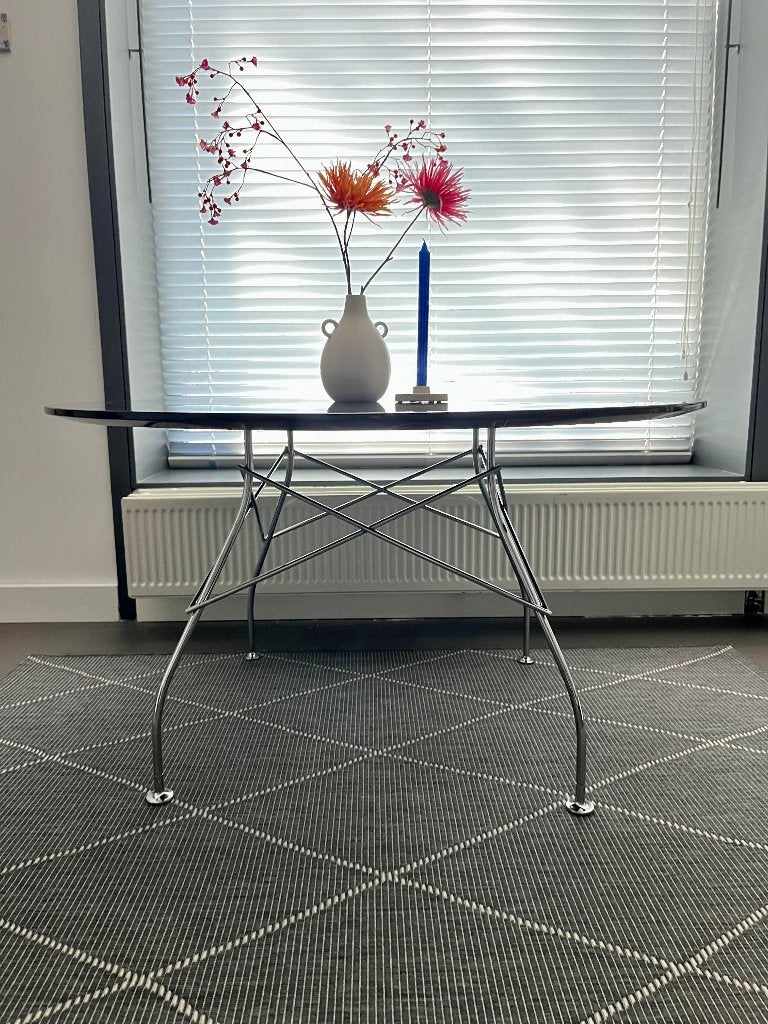 Eettafel | Vergadertafel | Kartell | Glossy | Ø130 cm, Huis en Inrichting, Ophalen, Rond, Zo goed als nieuw, Vijf personen of meer