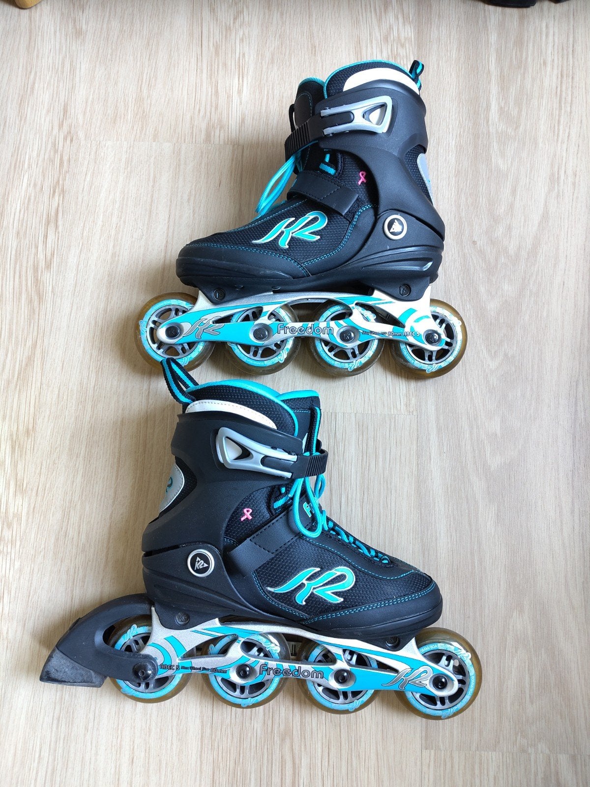 Inline Skates Maat 36.5 - incl. beschermset, Ophalen, Gebruikt, Inline skates 4 wielen, K2