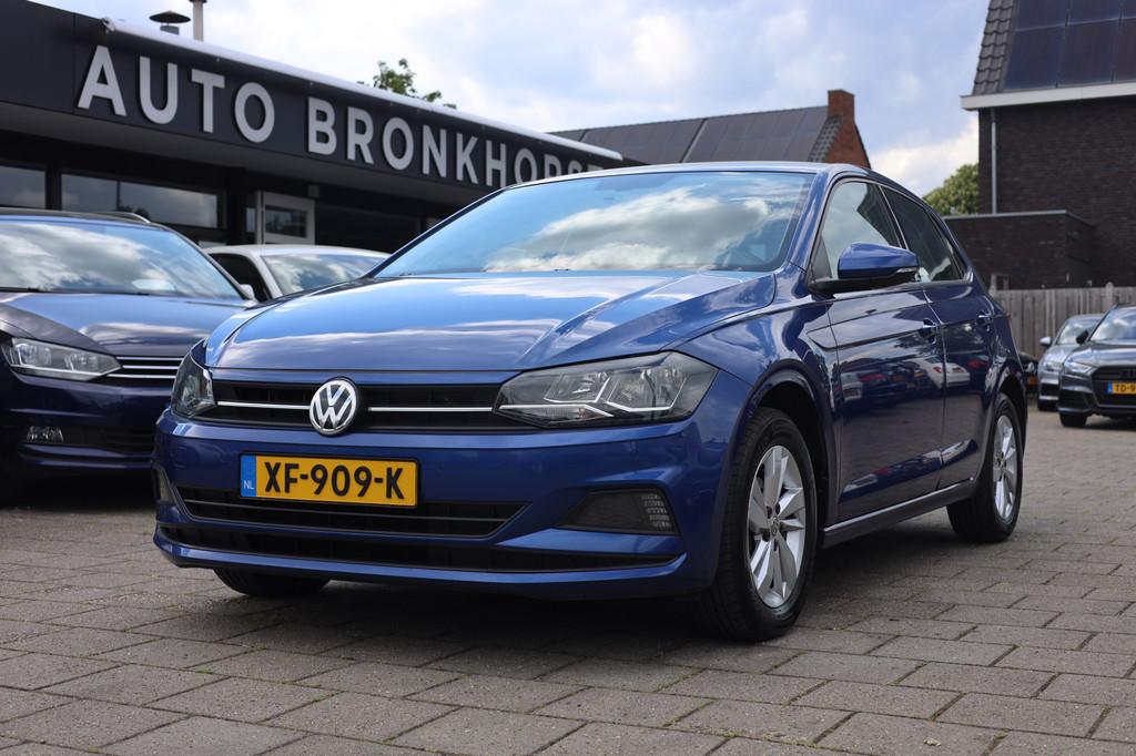 Volkswagen Polo 1.0 TSI COMFORTLINE | AUT I NAVI I CARPLAY, Stof, Gebruikt, Euro 6, Blauw