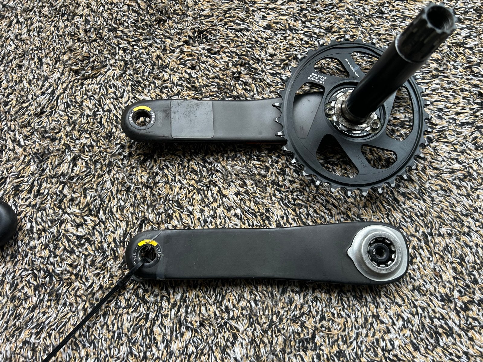 SRAM X1 Crankstel - GPX, 175mm, Fietsen en Brommers, Fietsonderdelen, Zo goed als nieuw, SRAM, Aluminium, Mountainbike