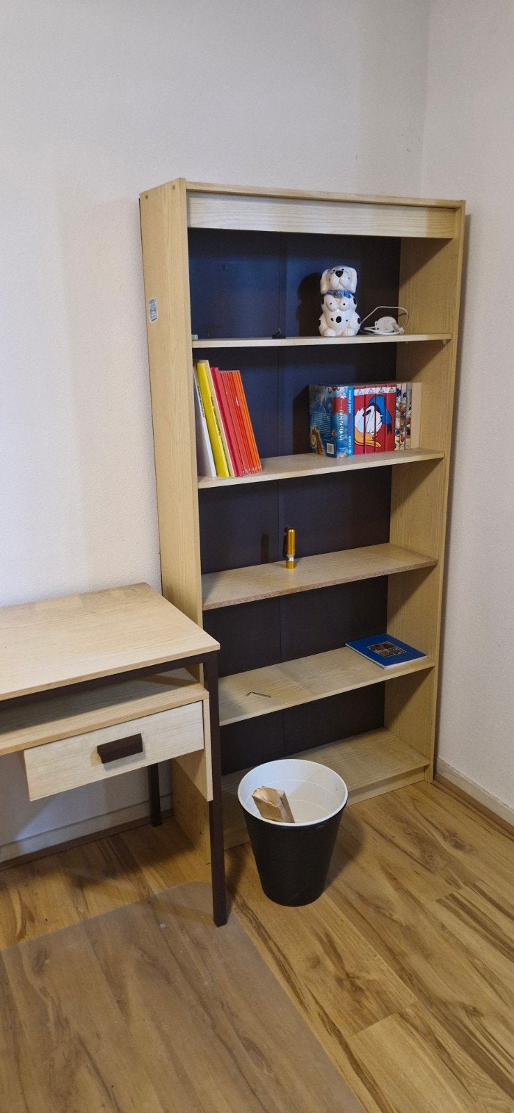 Bureau met lade plus boekenkast, Huis en Inrichting, Bureaus, Ophalen, Met lades, Gebruikt, Hout