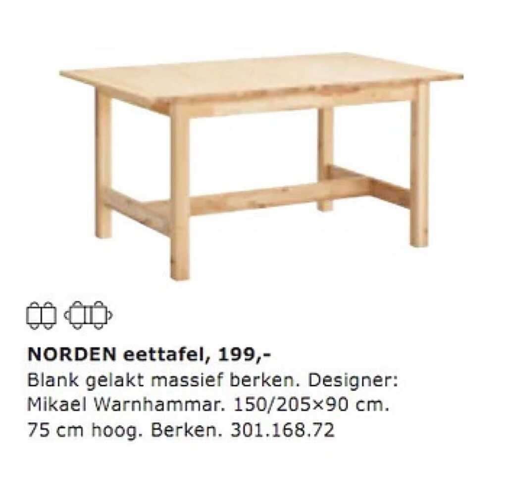 IKEA eettafel uitschuifbaar (140-220cm), Ophalen, Gebruikt, 100 tot 150 cm, 200 cm of meer