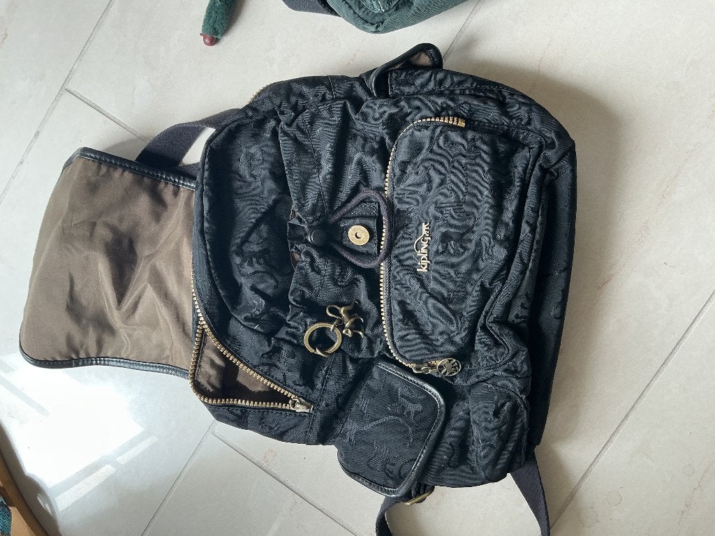 Kipling. Rugsak en tas, Ophalen, Gebruikt, Zwart, Overige typen