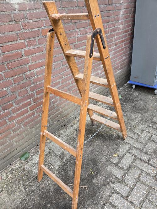 schilderstrap van hout vintage, Ophalen of Verzenden, 'T Olde Gre-j, Info@toldegrej.nl, Endepoelstraat 20f Didam