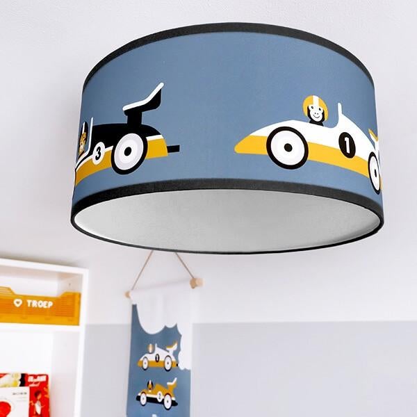 Plafondlamp Kinderlamp Lamp Race Raceauto Blauw ANNIdesign, Info@annidesign.nl, Nieuw, Ophalen of Verzenden, Hans Andreussingel 15 2652 GA Berkel en Rodenrijs