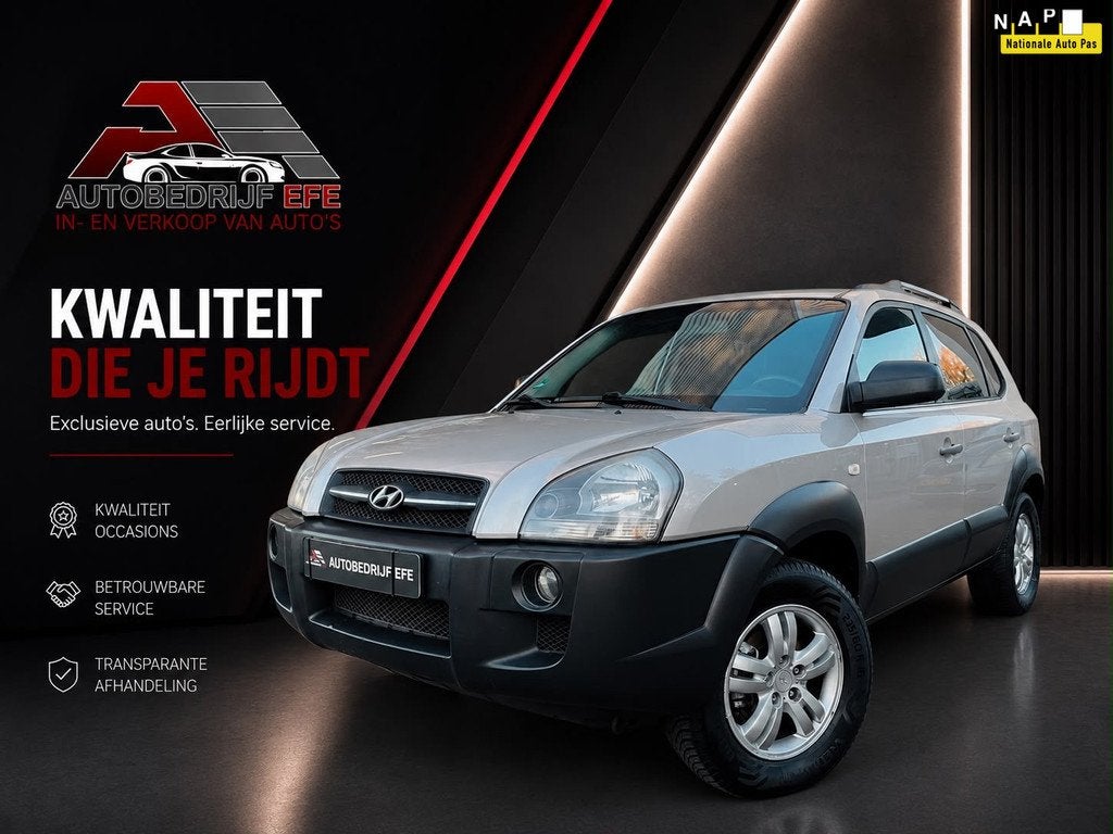 Hyundai Tucson 2.0i Active Airco*Trekhaak*Apk, Stof, Gebruikt, 4 cilinders, Origineel Nederlands