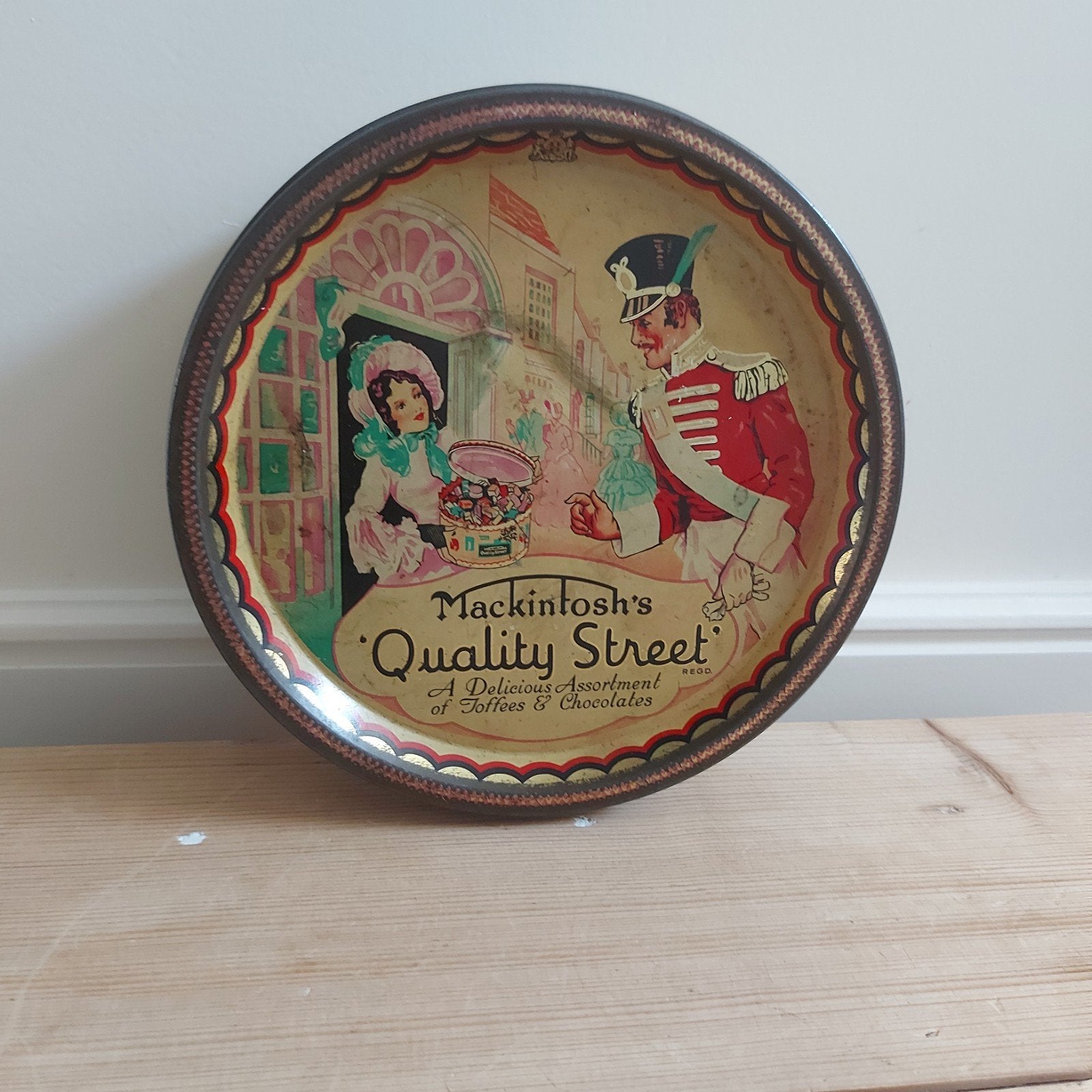 Antiek blik Quality Street Mackintosh jaren 40, Verzamelen, Ophalen of Verzenden, Gebruikt, Overige