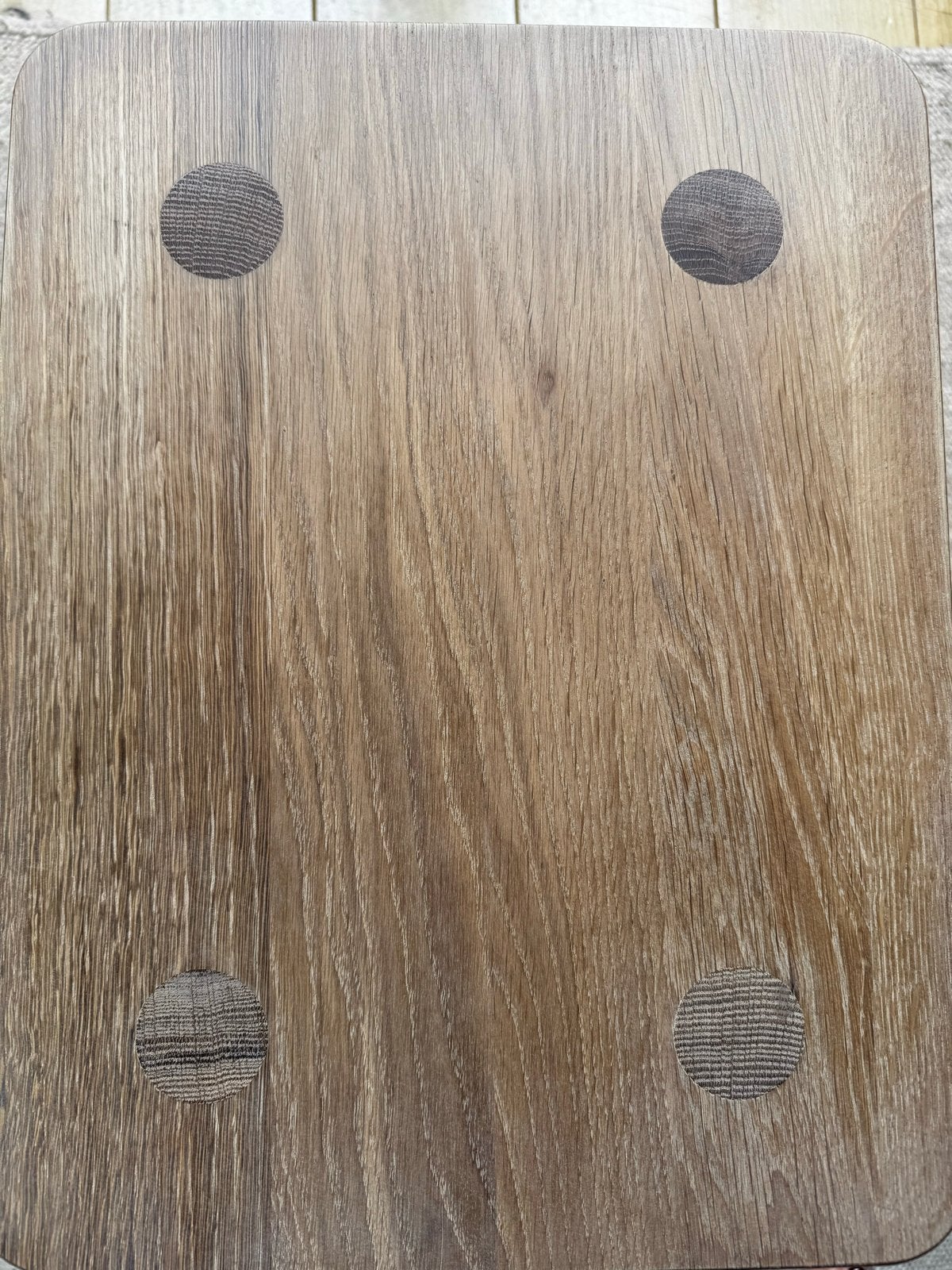 Bolia Massief eiken bijzettafel / krukje, Huis en Inrichting, Tafels | Bijzettafels, Minder dan 55 cm, Scandinavian, Zo goed als nieuw