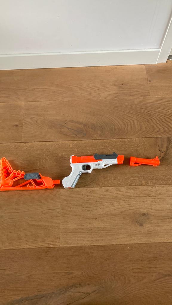 Nerf shotgun met afneembare loop, Ophalen of Verzenden, Zo goed als nieuw