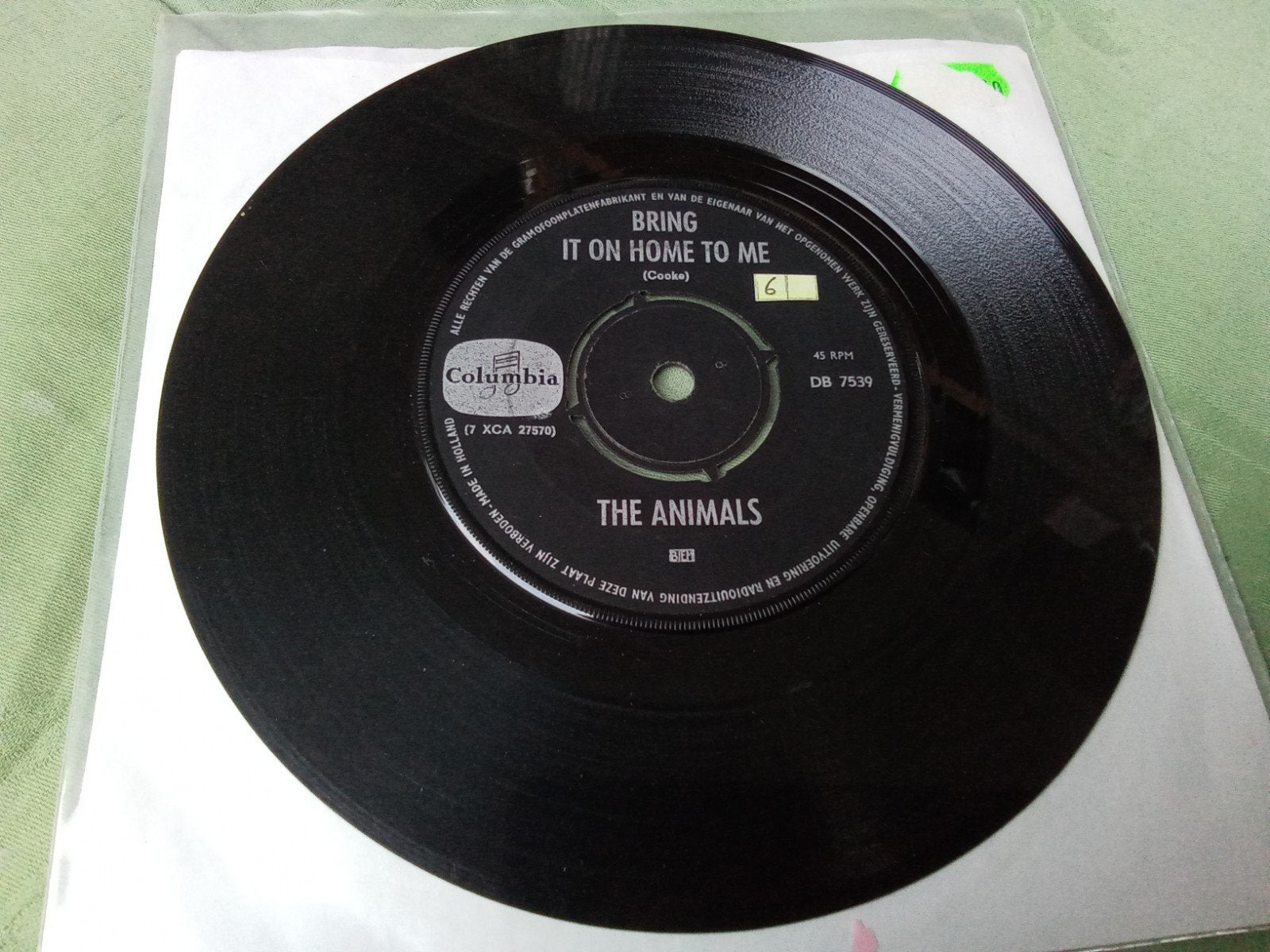 The Animals.              Bring it on home to me, Verzenden, Gebruikt, 7 inch, Pop