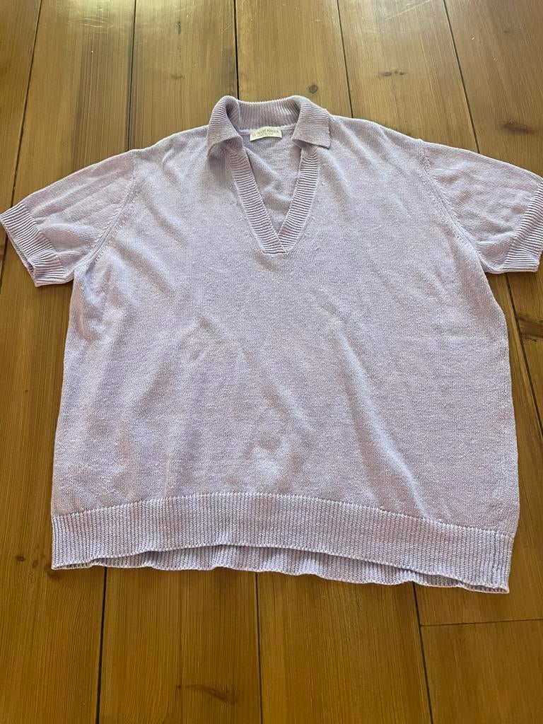 Mooie lila linnen top Le Tricot Perugia, XL, Kleding | Dames, Paars, Maat 46/48 (XL) of groter, Ophalen of Verzenden, Zo goed als nieuw