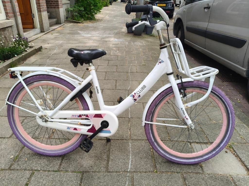 Alpina Clubb meisjesfiets 22 inch, Ophalen, 20 inch of meer, Gebruikt, Velgrem