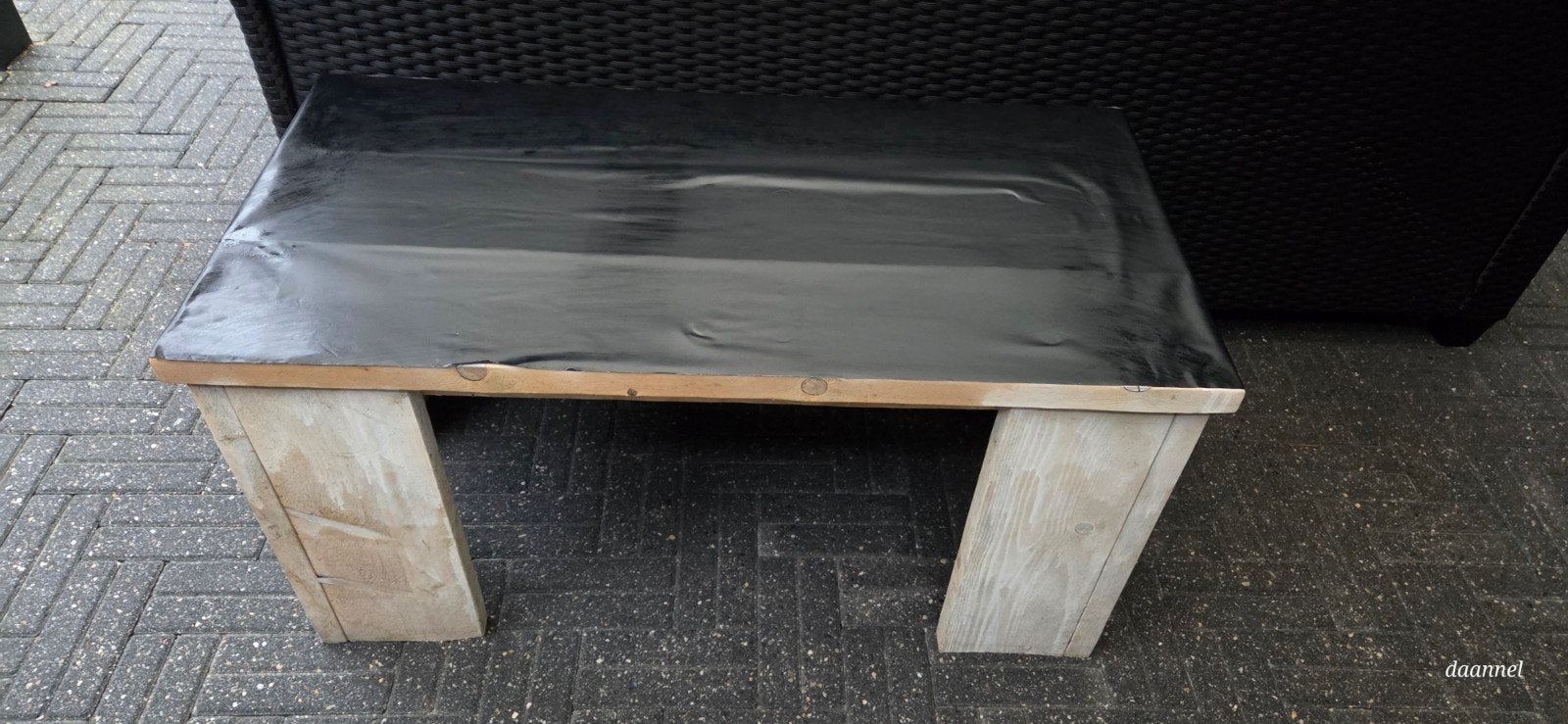steigerhouten tafel Onbehandeld, Ophalen, Hout