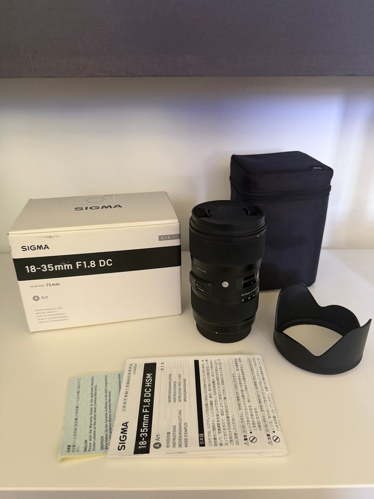 Sigma 18-35mm F1.8 DC HSM Art Lens - Zo goed als nieuw, Audio, Tv en Foto, Fotografie | Lenzen en Objectieven, Sigma, Autofocus