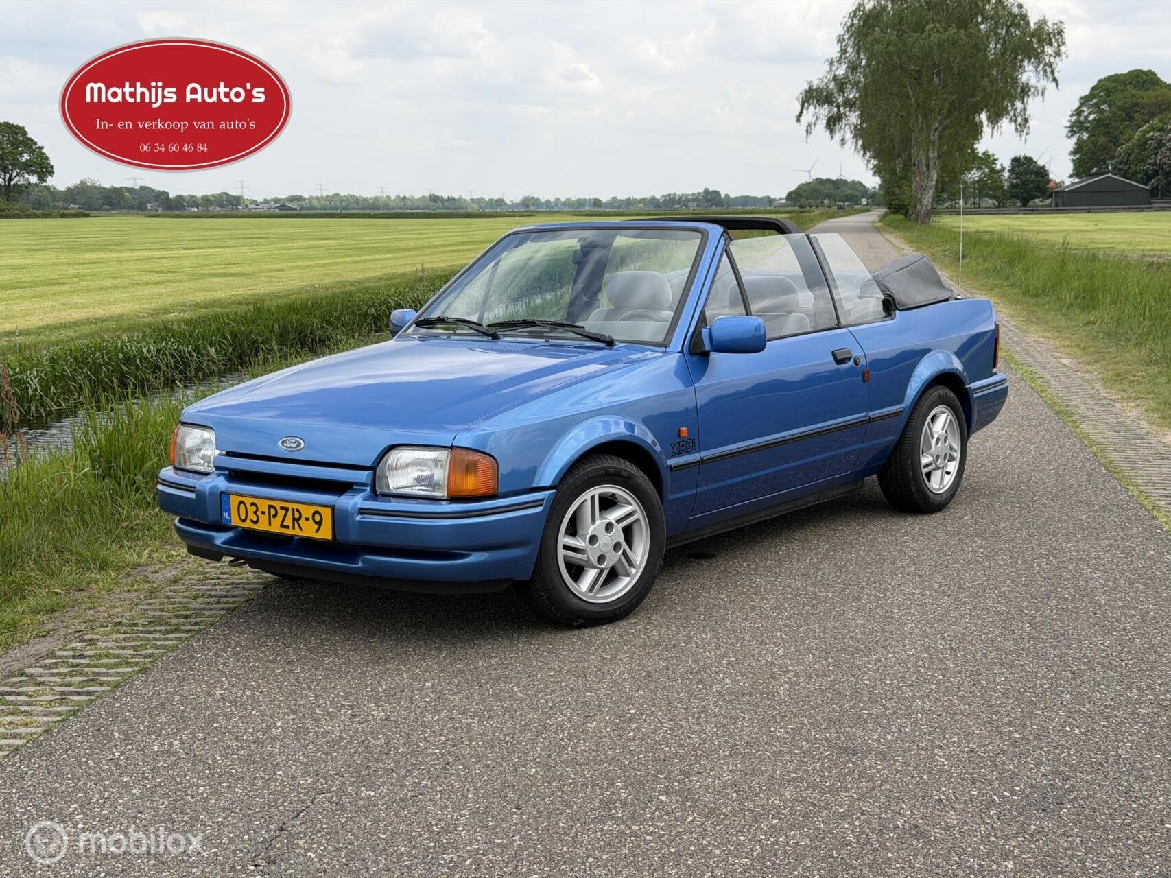 Ford Escort Cabrio 1.6 XR3 Inj. Cabrio super frisse auto!, Auto's, Voorwielaandrijving, 4 cilinders, Cabriolet, Bedrijf