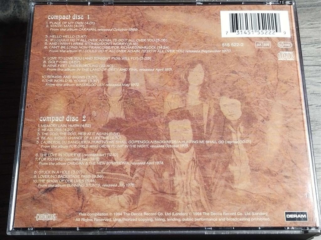 Caravan ‎– Canterbury Tales [The Best Of Caravan] 2 CD, Cd's en Dvd's, Ophalen of Verzenden, Zo goed als nieuw, Poprock