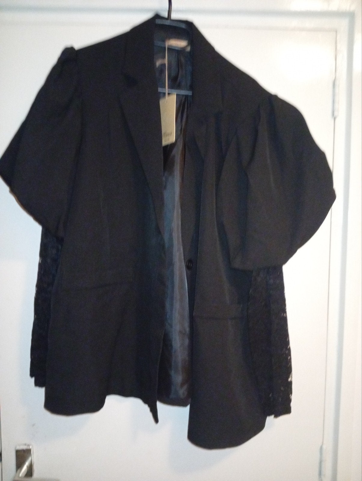 nieuw blazer met pof/kant mouw, Kleding | Dames, Zwart, Maat 46/48 (XL) of groter, Nieuw, Ophalen of Verzenden