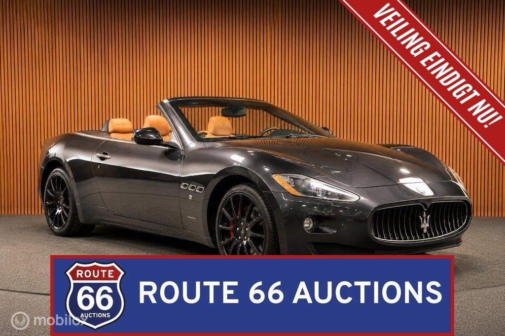 Maserati GranCabrio | 2010 | Route 66 Auctions, Auto's, Gebruikt, Overige carrosserieën, Zwart, Bedrijf
