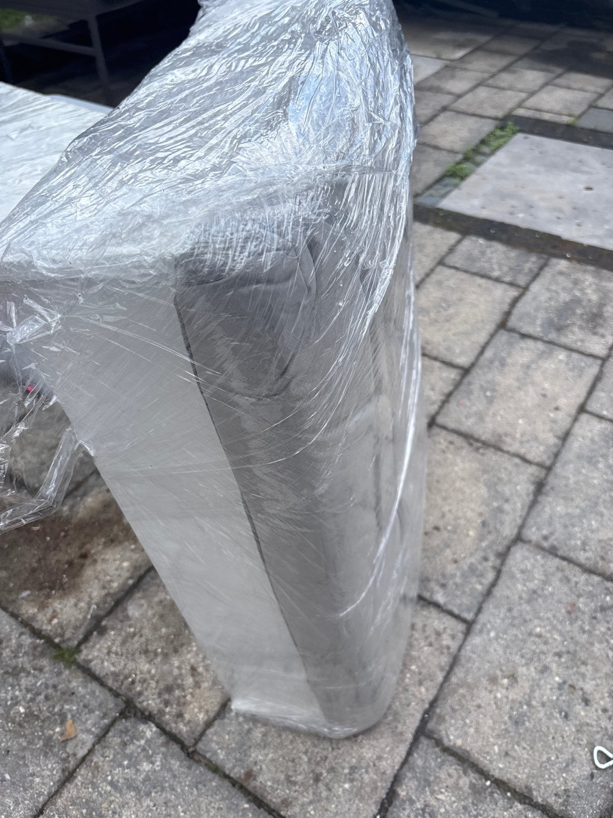 Poef Grijze bankkussens - Zo goed als nieuw, 150 tot 200 cm, Tweepersoons, 75 tot 100 cm, Ophalen of Verzenden