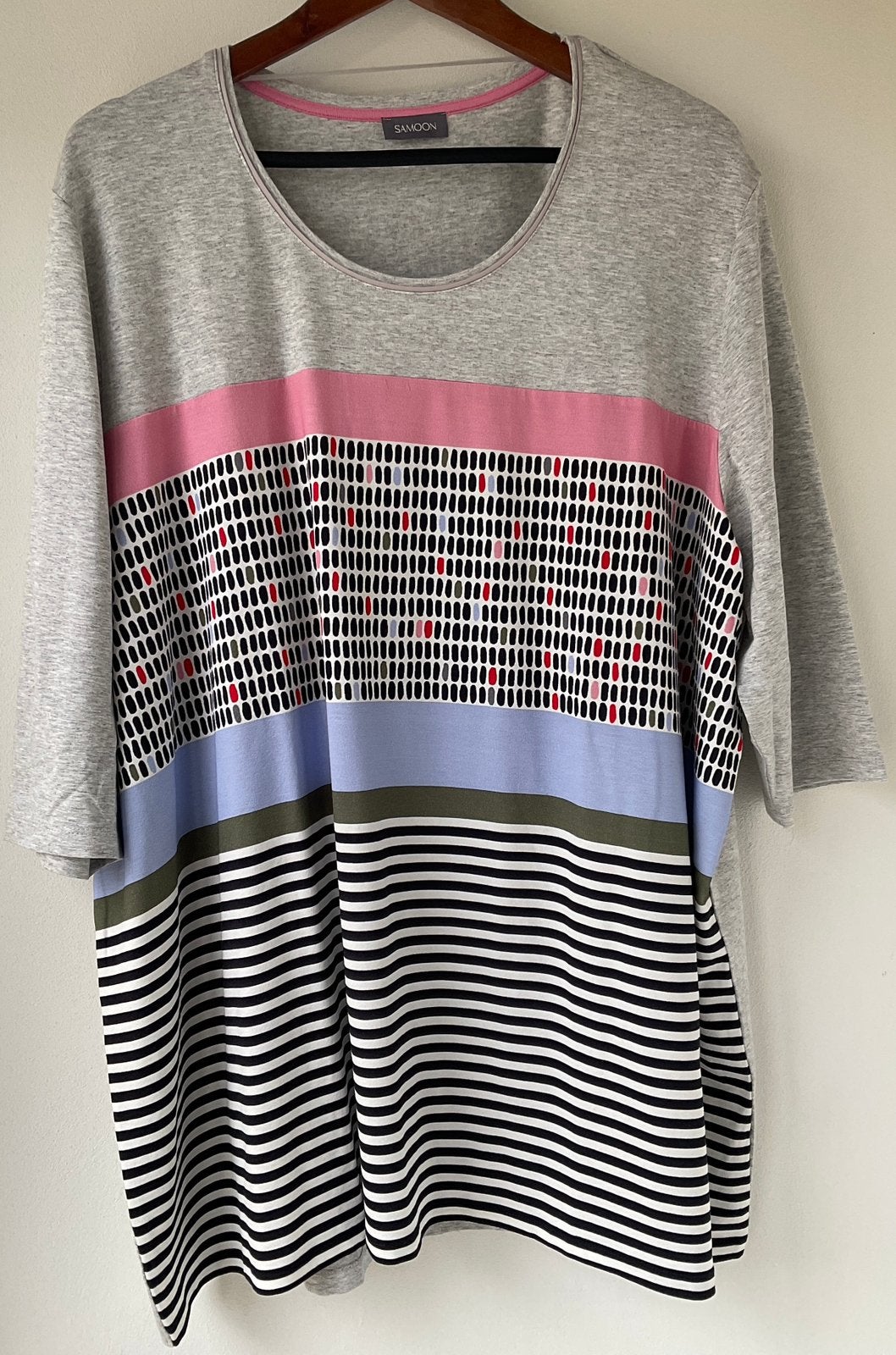Samoon sportshirt maat 52-54 NIEUW!, Ophalen of Verzenden, Zo goed als nieuw, Blauw