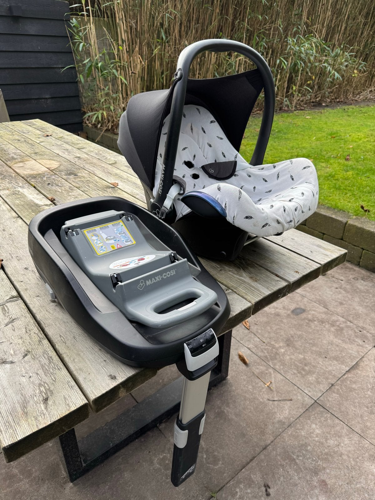 Maxi Cosi Cabriofix met FamilyFix base en zonnenscherm, Kinderen en Baby's, Autostoeltjes, Autogordel of Isofix, Ophalen of Verzenden