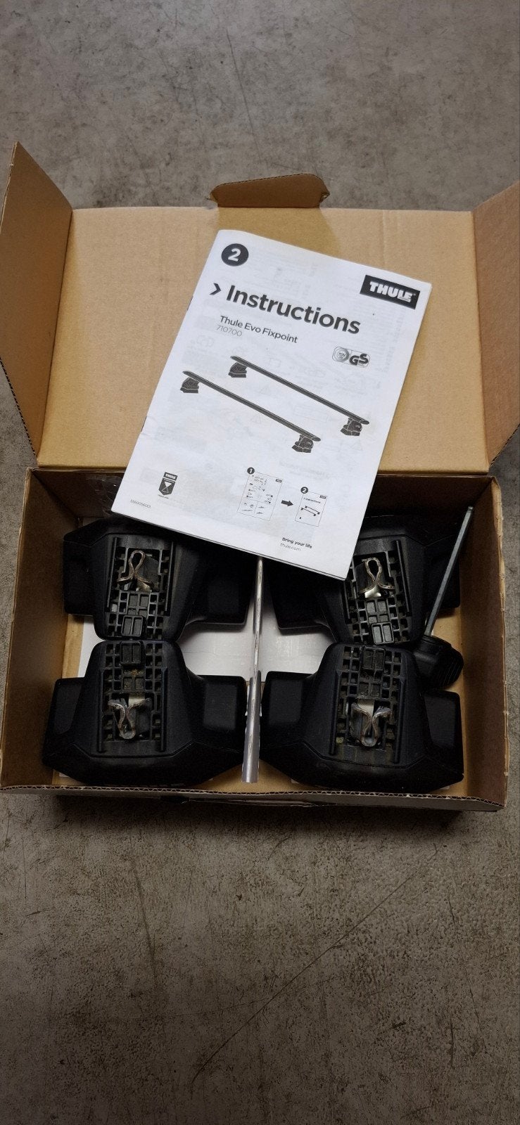 Thule Evo Fixpoint dakdragerset (187015, 710700, 71076), Ophalen, Zo goed als nieuw