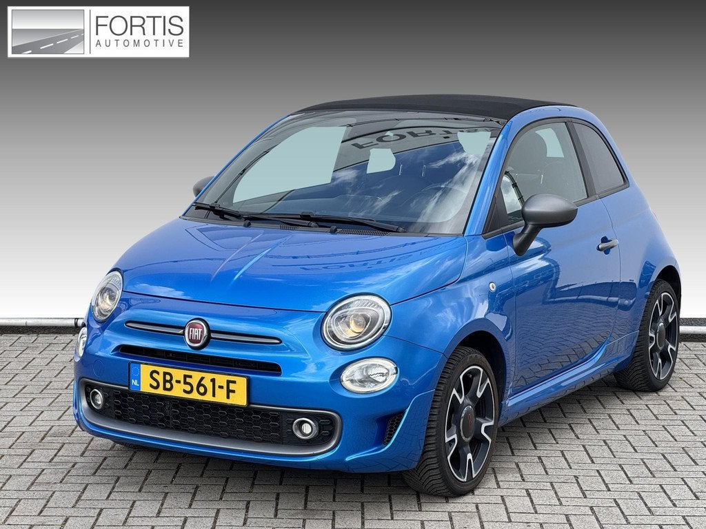 Fiat 500 C 1.2 500S CABRIO | APPLE CARPLAY | ECC | SPORT STO, Gebruikt, 4 cilinders, Cabriolet, Leder en Stof