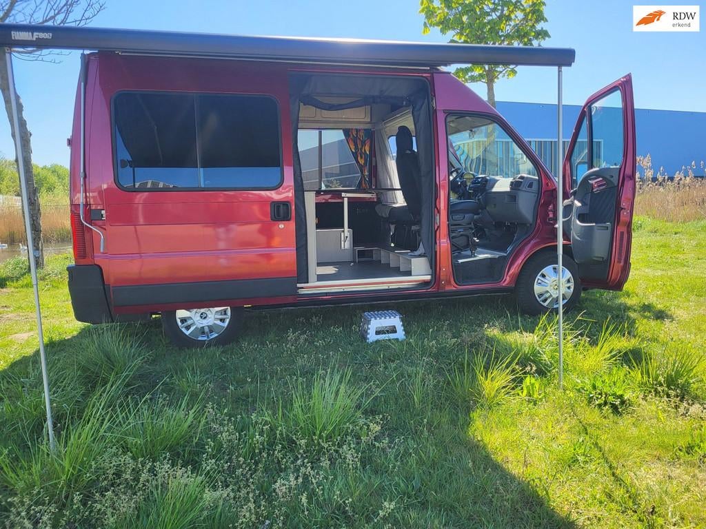 Citroen JUMPER BUSCAMPER 2.8 cc AUTOMAAT, VEEL OPTIE'S, Buscamper of Camperbus, Luifel, Tot en met 2, Koelkast