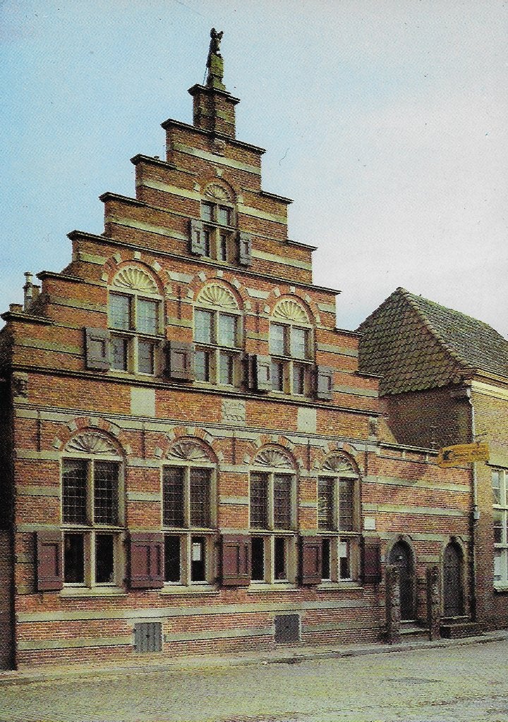 Vollenhove voormalige latijnse school ansichtkaart ( 756 ), Verzamelen, Ophalen of Verzenden, 1980 tot heden, Gelopen
