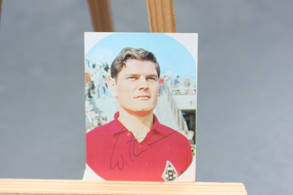 Oud fotokaartje Heinz Wittmann met handtekening Borussia, Verzamelen, Sportartikelen en Voetbal, Ophalen of Verzenden, Gebruikt